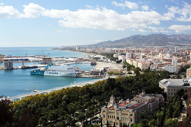 malaga vista dal gibralfaro